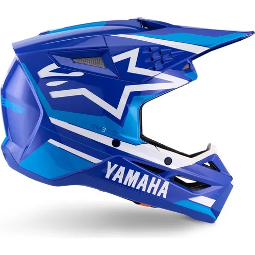 Prilba S-M3 YAMAHA kolekcia (modrá/biela, veľkosť S) /ALPINESTARS/ - obr. 3