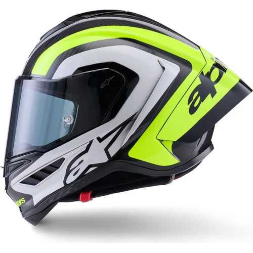 Prilba supertech R10 arius (karbon/žltá fluo/biela, veľkosť S) /ALPINESTARS/ - obr. 1