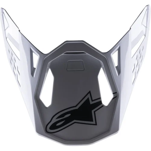 Čierna/biela/červená fluo lesklá) ALPINESTARS 8982222-1233-TU šilt pre prilby SUPERTECH S-M8 FACTORY