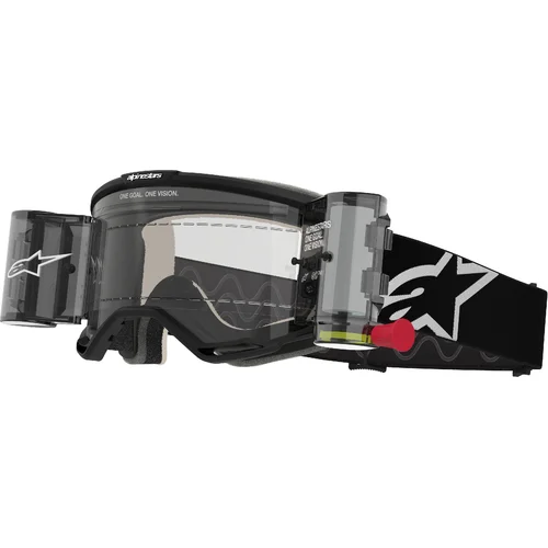 Okuliare vision 5 corp roll-off wide vision ALPINESTARS 5102825-1529-OS (čierna, číre plexisklo a roll-off systém) 2027