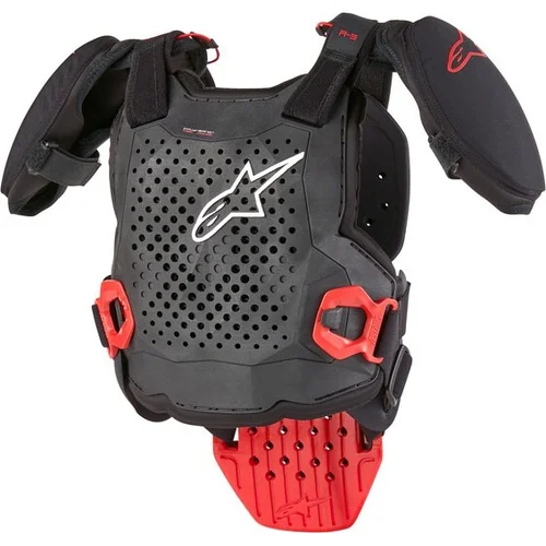 Chránič tela A-5 S 2 ALPINESTARS 6740224-123-S/M detský, (čierna/červená, veľkosť S/M)