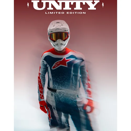Dres TECHSTAR limitovaná edícia UNITY, (červená/biela/modrá, veľkosť S) /ALPINESTARS/ - obr. 2