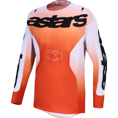 Červená/svetlosivá/čierna ALPINESTARS 3760827-3211-XXL dres RACER AMBER, veľkosť 2XL)