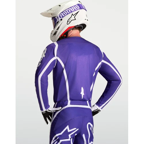 Dres FLUID APEX V2, (tmavomodrá/biela, veľkosť L) /ALPINESTARS/ - obr. 13