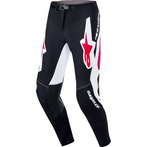 Nohavice SUPERTECH PRO VISTA ALPINESTARS 3720626-132-36 (čierna/červená/biela, veľkosť 36)