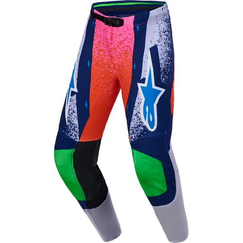 Nohavice SUPERTECH limitovaná edícia RECORDS ALPINESTARS 3721926-9230-34 (sivá/multicolor, veľkosť 34)