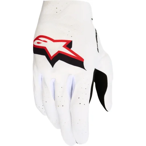 Rukavice SUPERTECH MX ALPINESTARS 3560627-2063-L (biela/čierna/červená, veľkosť L)