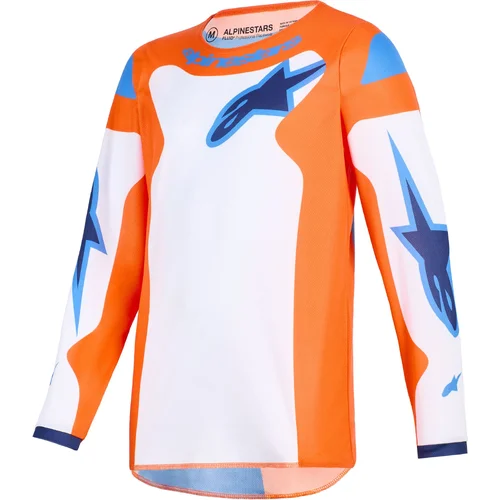 Dres FLUID GRID YOUTH, ALPINESTARS, detské (oranžová/modrá/biela, veľkosť S)