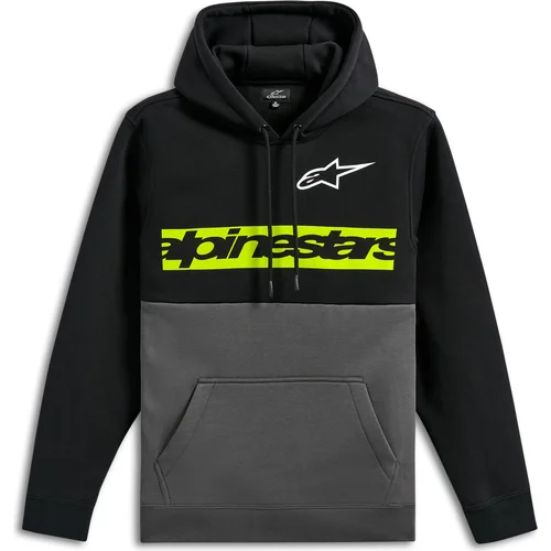 Mikina PARALLEL HOODIE ALPINESTARS 1216-52500-1190-XL (čierna/sivá, veľkosť XL)