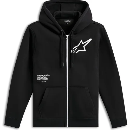 Mikina transverse hoodie ALPINESTARS 1216-53100-10-L (čierna, veľkosť L)