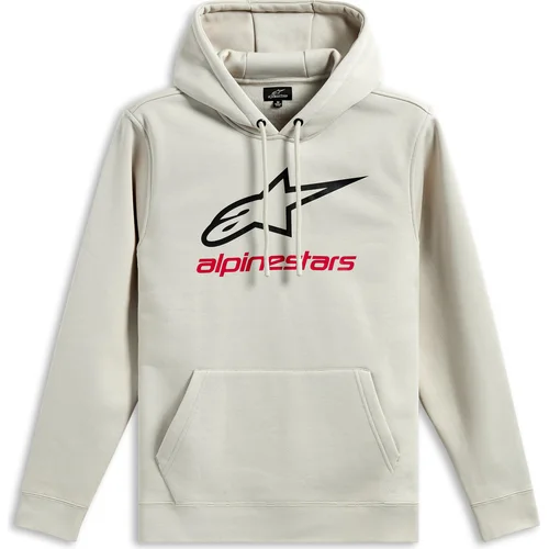 Mikina ALWAYS HOODIE 3 ALPINESTARS 1244-52020-2051-L (biela off white/čierna/červená, veľkosť L)