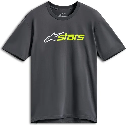 Tričko BLAZE 2.0 CSF ALPINESTARS 1214-73108-1826-S (sivá/biela/žltá fluo, veľkosť S)