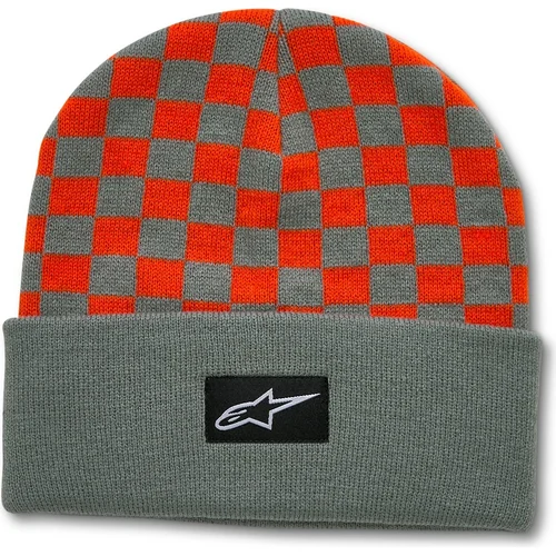 Čiapka checkered cuff beanie ALPINESTARS 1244-82130-6040-TU (modrá/oranžová)