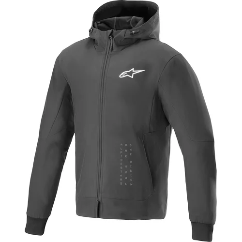 Bunda radium tech hoodie ALPINESTARS 4202624-12-M (čierna/biela, veľkosť M)