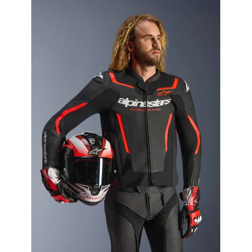 Bunda GP FORCE V2 (čierna/červená fluo/biela, veľkosť 56) /ALPINESTARS/ - obr. 9