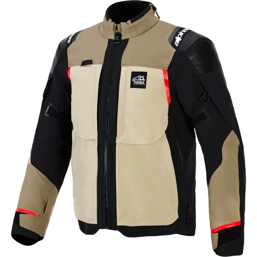 Bunda andes PRO drystar XF ALPINESTARS 3201026-9298-M (hnedá/čierna/oranžová, veľkosť M)