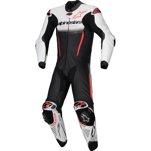 Jednodielna kombinéza GP-R7 ALPINESTARS 3150125-233-56 TECH-AIR ready/kompatibilná, (biela/čierna/červená fluo, veľkosť 56)
