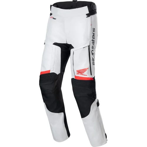 Nohavice BOGOTA PRO DRYSTAR HONDA kolekcia ALPINESTARS 3226723-9031-L (svetlosivá/červená fluo/čierna, veľkosť L)