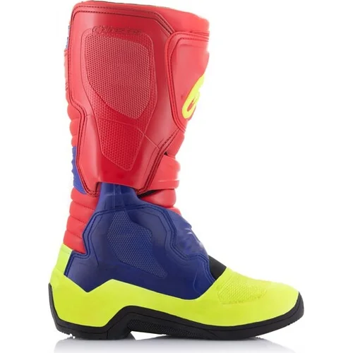 Topánky TECH 3 (červená/modrá/žltá fluo/čierna, veľkosť 38) /ALPINESTARS/ - obr. 1