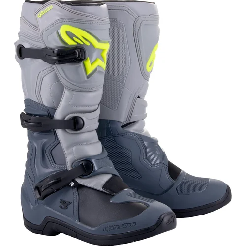 Topánky TECH 3 ALPINESTARS 2013018-9069-6 (svetlosivá/sivá/čierna/žltá fluo, veľkosť 39)