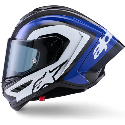 Prilba supertech R10 arius (karbon/modrá/biela, veľkosť S) /ALPINESTARS/ - obr. 1