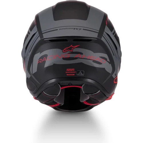 Prilba S-R7 A-CORE (čierna/sivá/červená matná, veľkosť S) /ALPINESTARS/ - obr. 2