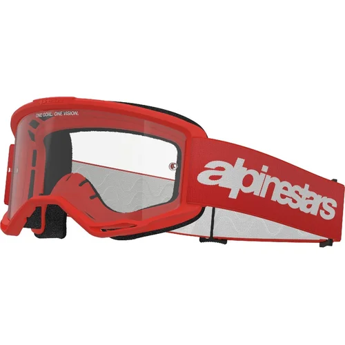 Okuliare VISION 3 WORDMARK ALPINESTARS 5103325-3067-OS (červená, číre plexisklo) 2027