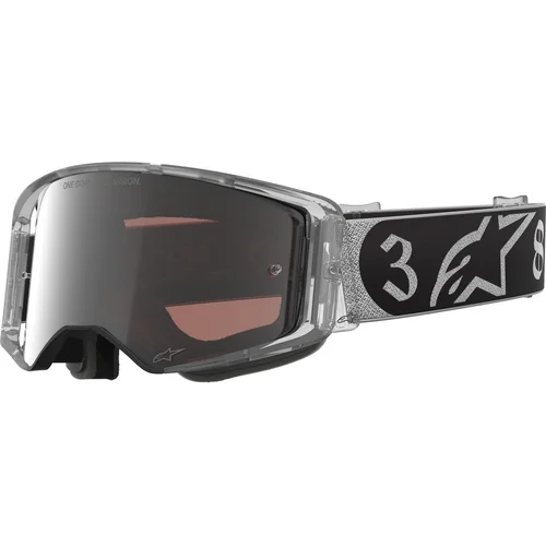 Okuliare supertech vision DNGR38 XXV ALPINESTARS 5100926-1884-OS (čierna/strieborná, zrkadlové strieborné plexi)