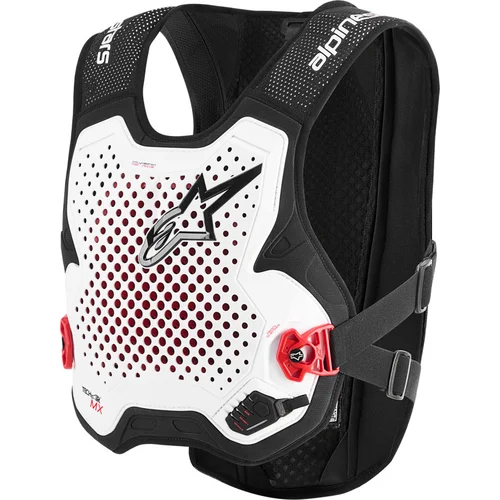 Airbagová vesta TECH-AIR®MX PLASMA systém ALPINESTARS 6500626-20-M (biela/čierna/červená, veľkosť M)