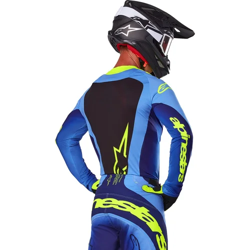 Dres TECHSTAR MELT, (žltá fluo/modrá, veľkosť M) /ALPINESTARS/ - obr. 10