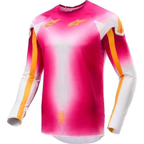 Dres SUPERTECH SX AFD limitovaná edícia MIG, ALPINESTARS (ružová fluo/biela/oranžová, veľkosť XL)