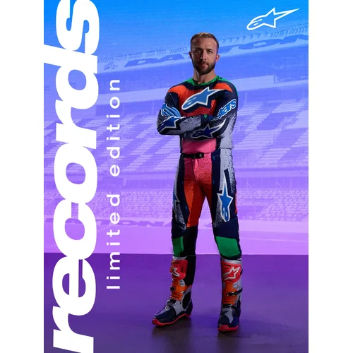 Dres SUPERTECH limitovaná edícia RECORDS, (sivá/multicolor, veľkosť L) /ALPINESTARS/ - obr. 5