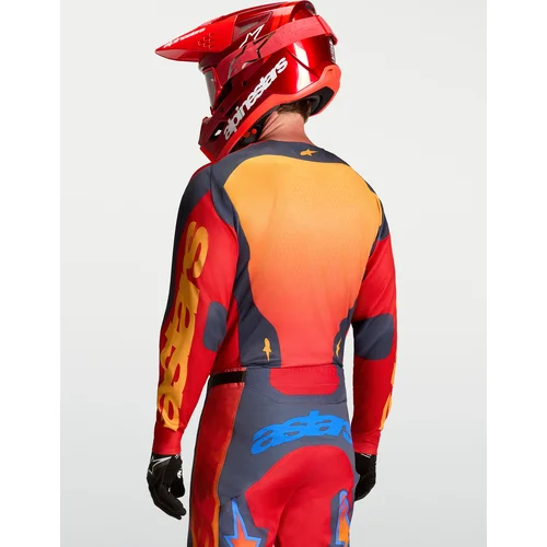 Dres RACER HUNT, (červená/tmavosivá/gradient, veľkosť L) /ALPINESTARS/ - obr. 12