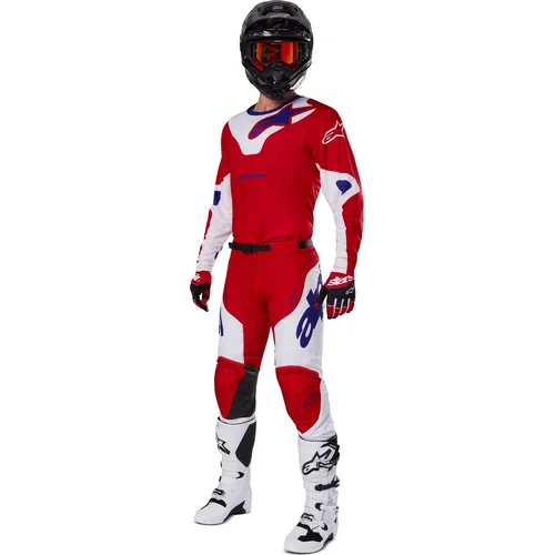 Nohavice RACER VEIL (červená/biela, veľkosť 32) /ALPINESTARS/ - obr. 3