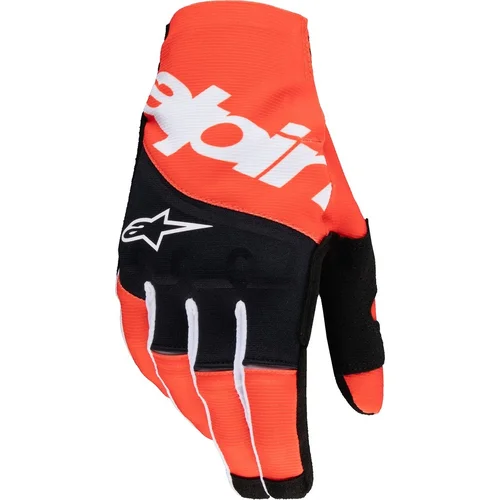 Rukavice TECHSTAR ALPINESTARS 3560125-1041-S (čierna/oranžová, veľkosť S)