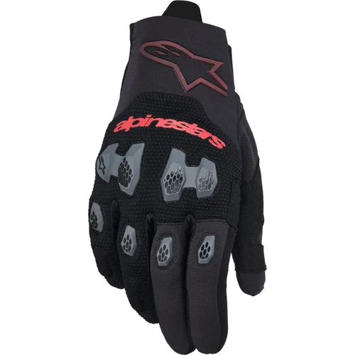 Rukavice PRO-DURA ALPINESTARS 3560425-1303-M (čierna/červená, veľkosť M)