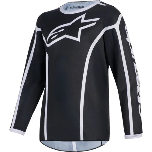 Čierna/sivá ALPINESTARS 3771026-106-M dres FLUID APEX YOUTH, detský, veľkosť M)