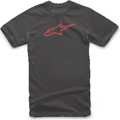 Tričko AGELESS CLASSIC TEE krátky rukáv ALPINESTARS 1032-72030-1030-M (čierna/červená, veľkosť M)