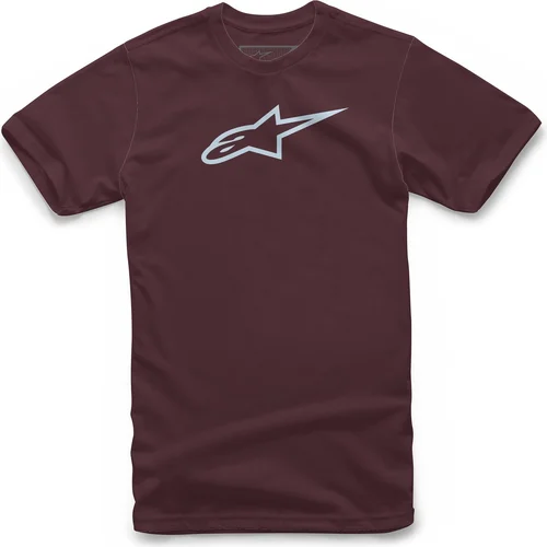Tričko ageless classic TEE ALPINESTARS 1032-72030-9067-S (karmínová/svetlomodrá, veľkosť S)
