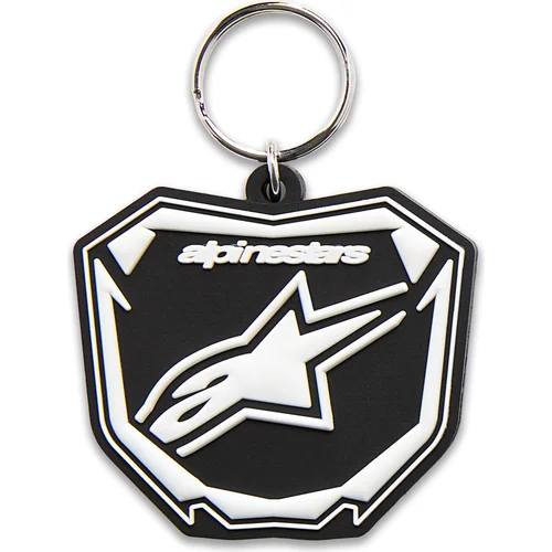 Kľúčenka PLATE ALPINESTARS 1216-91200-1020-TU (čierna/biela)