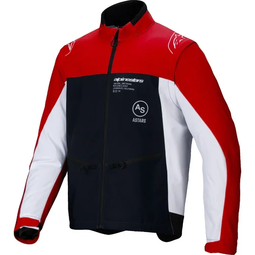 Bunda lite-dura softshell ALPINESTARS 3700225-1342-M (čierna/červená/biela, veľkosť M)