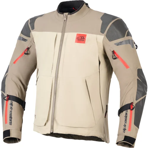 Bunda nazca 3L gore-tex PRO ALPINESTARS 3600226-9278-XL (svetlohnedá/piesková/oranžová/čierna, veľkosť XL)