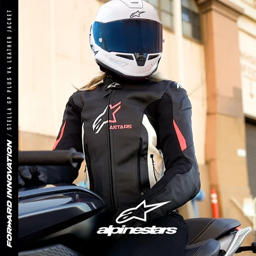Bunda stella GP plus 4 (čierna/biela/ružová, veľkosť 40) /ALPINESTARS/ - obr. 4