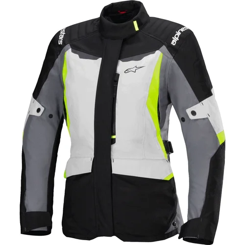 Bunda stella ST-1 waterproof ALPINESTARS 3210325-9145-M (svetlosivá/čierna/žltá fluo, veľkosť M)