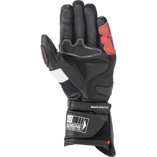 Rukavice SP-2 (čierna/biela/červená, veľkosť S) /ALPINESTARS/ - obr. 1