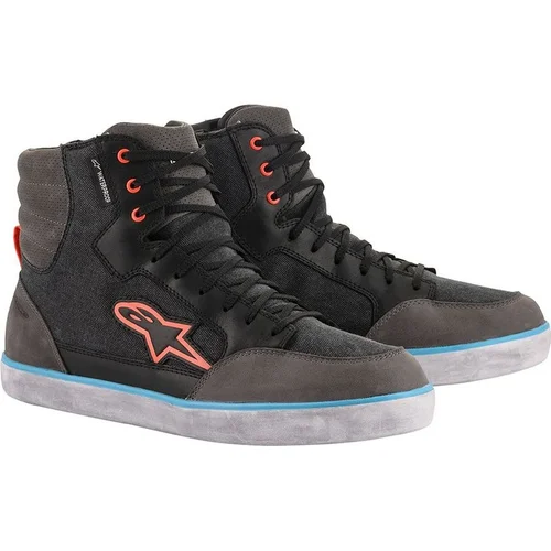 Topánky J-6 WATERPROOF ALPINESTARS 2542020-1147-10 (čierna/antracit/svetlomodrá, veľkosť 43)