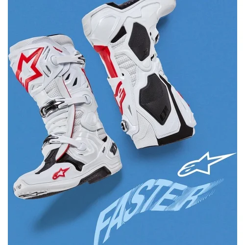 Topánky TECH 10 SUPERVENTED perforované, (biela/červená/čierna, veľkosť 47) /ALPINESTARS/ - obr. 7