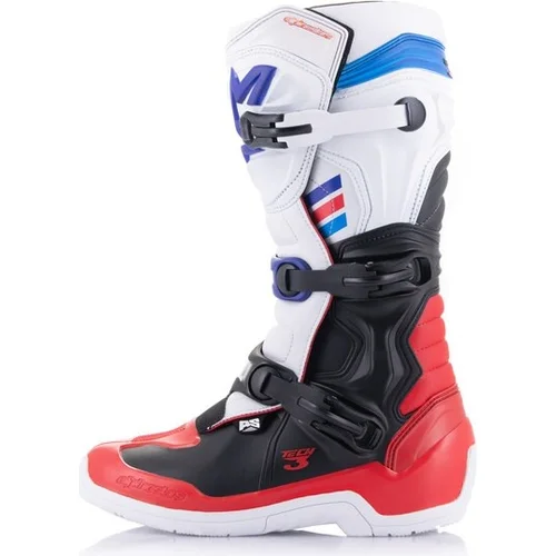Topánky TECH 3 (biela/čierna/modrá/červená, veľkosť 44,5) /ALPINESTARS/ - obr. 4
