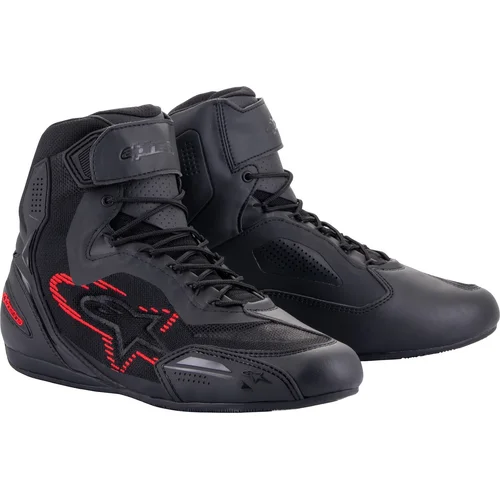 Topánky FASTER-3 RIDEKNIT ALPINESTARS 2510319-1993-12 (čierna/tmavosivá/červená, veľkosť 45,5)