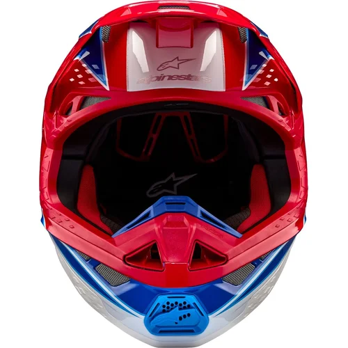 Prilba supertech S-M10 aeon (červená fluo/modrá, veľkosť S) /ALPINESTARS/ - obr. 5